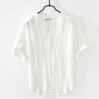 Men's Stand Collar Pullover Shirt, modern design, breathable fabric, stylish and versatile.
