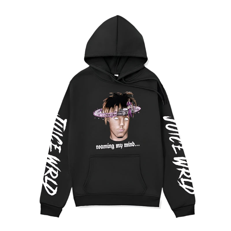 Men’s autumn winter hoodie – rapper-inspired streetwear jacket with bold graphic print.


