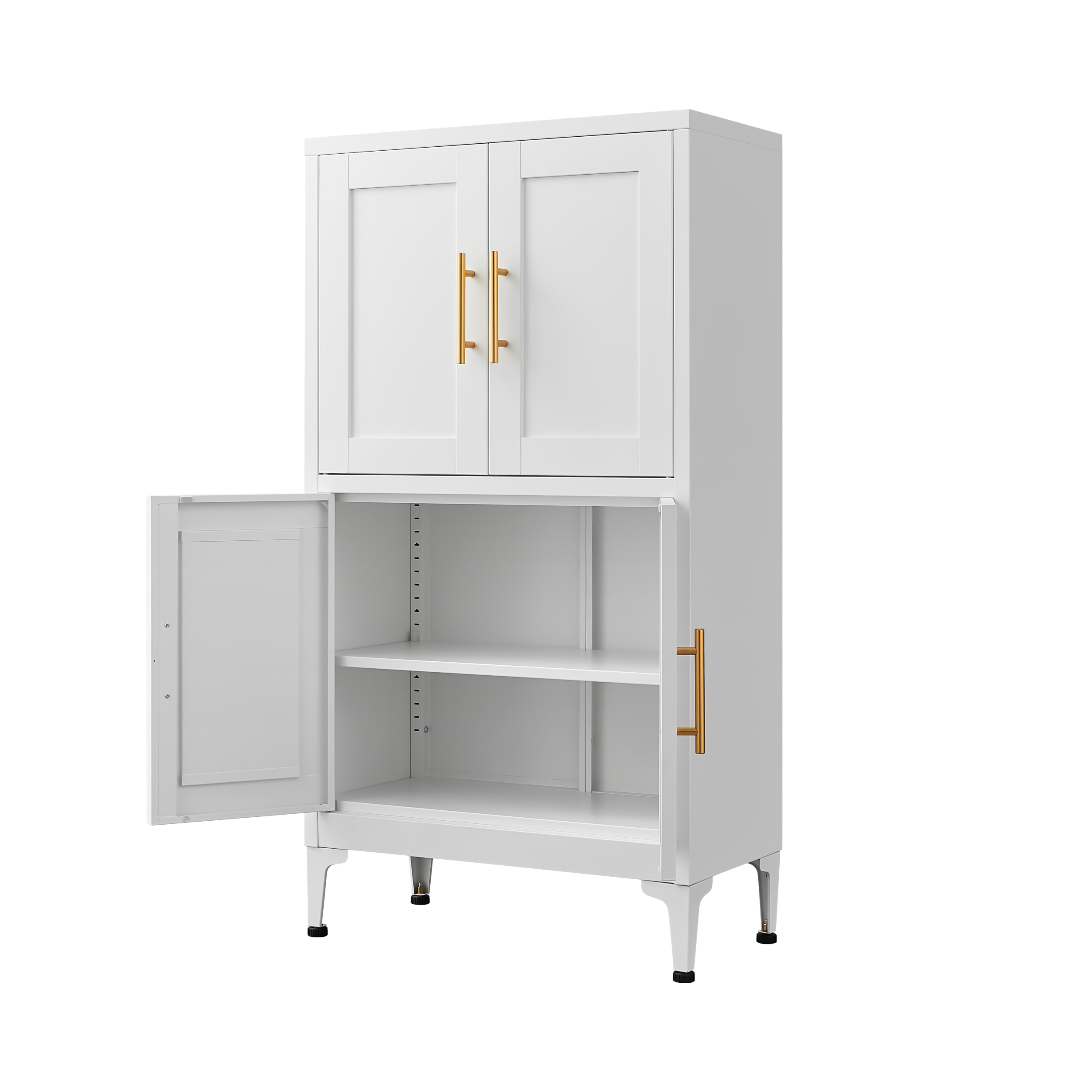 “Deluxe White Storage Cabinet – spacious, modern storage cabinet in crisp white, perfect for organizing any room in style – Hot Deal Warehouse home furniture”
