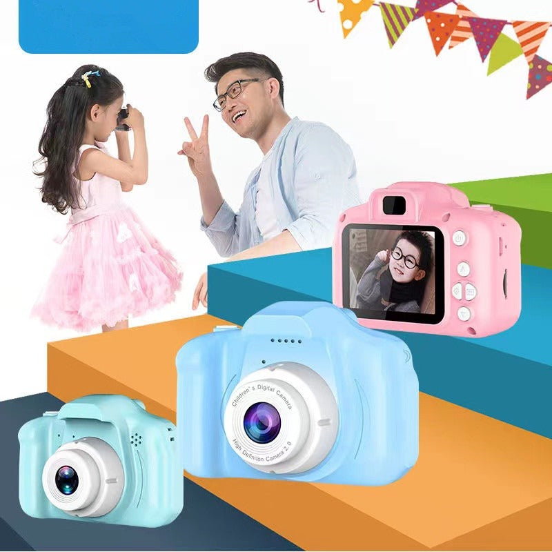 X2 children’s cartoon digital camera in SLR style with HD lens and colorful display.


