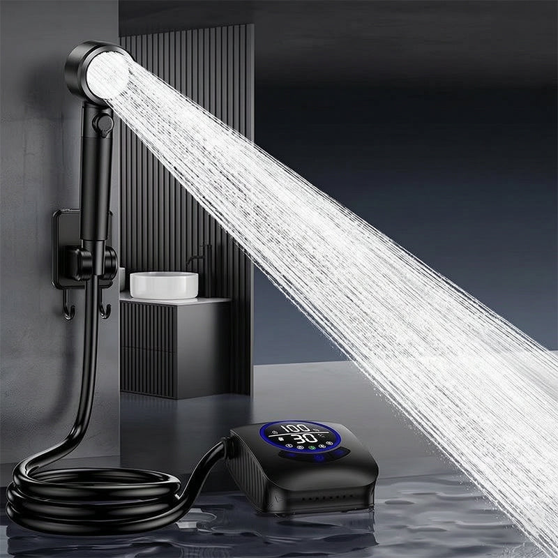 8000mAh Portable Camping Shower, IPX8 Waterproof Rechargeable Outdoor Shower Pump with Hose Hot Deal Warehouse