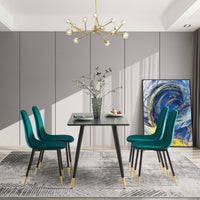 “Black modern kitchen dining table – sleek, contemporary table for stylish dining spaces and everyday family meals – Hot Deal Warehouse furniture”

