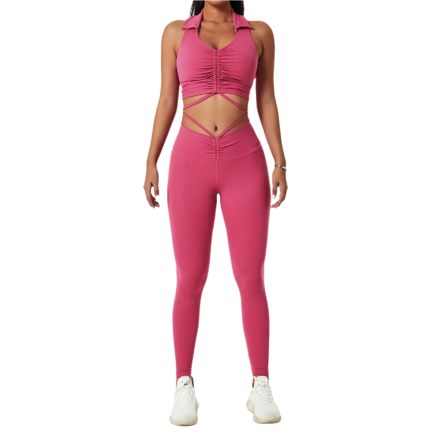 “Activated Gym Set – women’s seamless activewear set for high-performance workouts, includes top and leggings – Hot Deal Warehouse fitness apparel”


