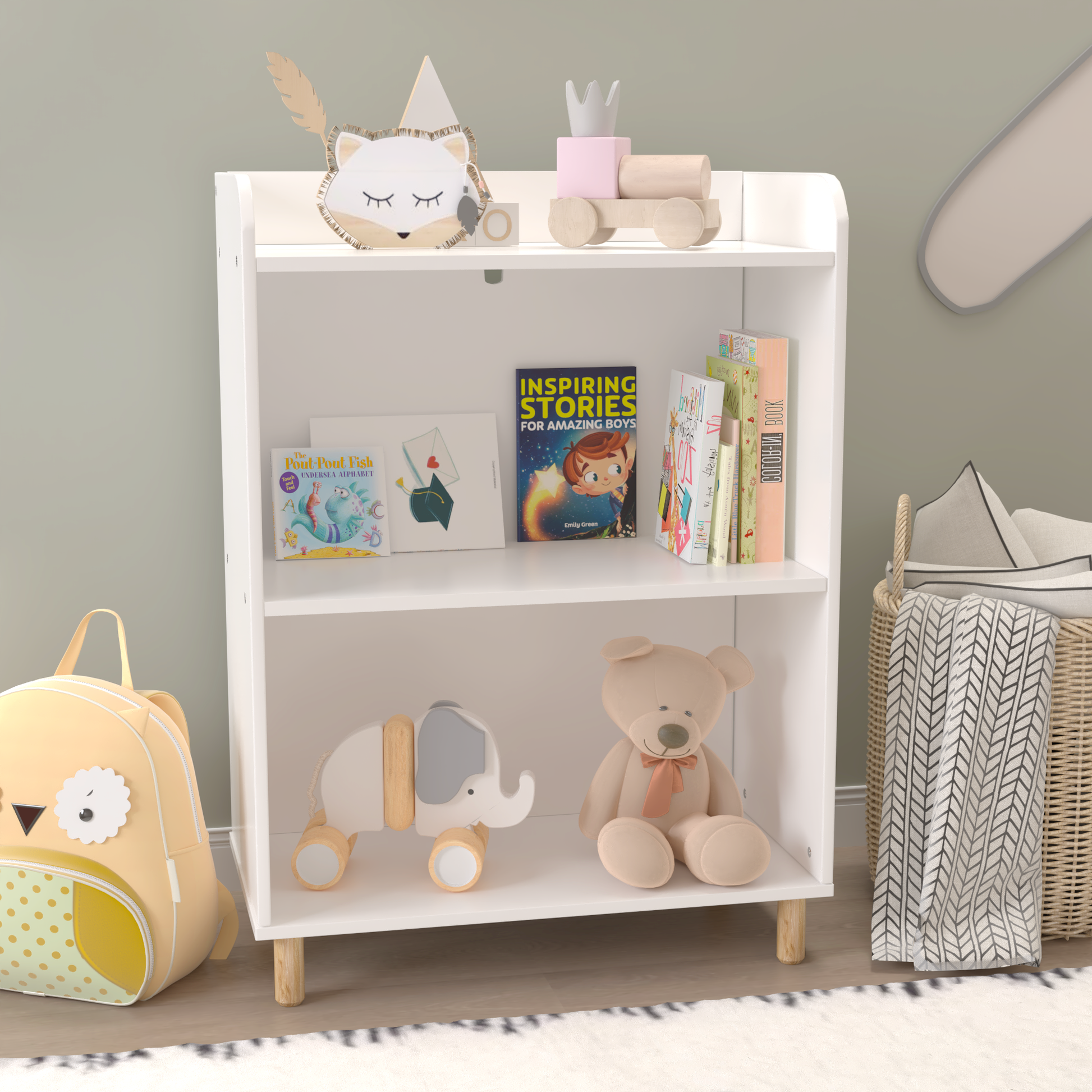 “3-tier bookcase – modern, space-saving shelving unit for books, décor, and storage – Hot Deal Warehouse furniture”


