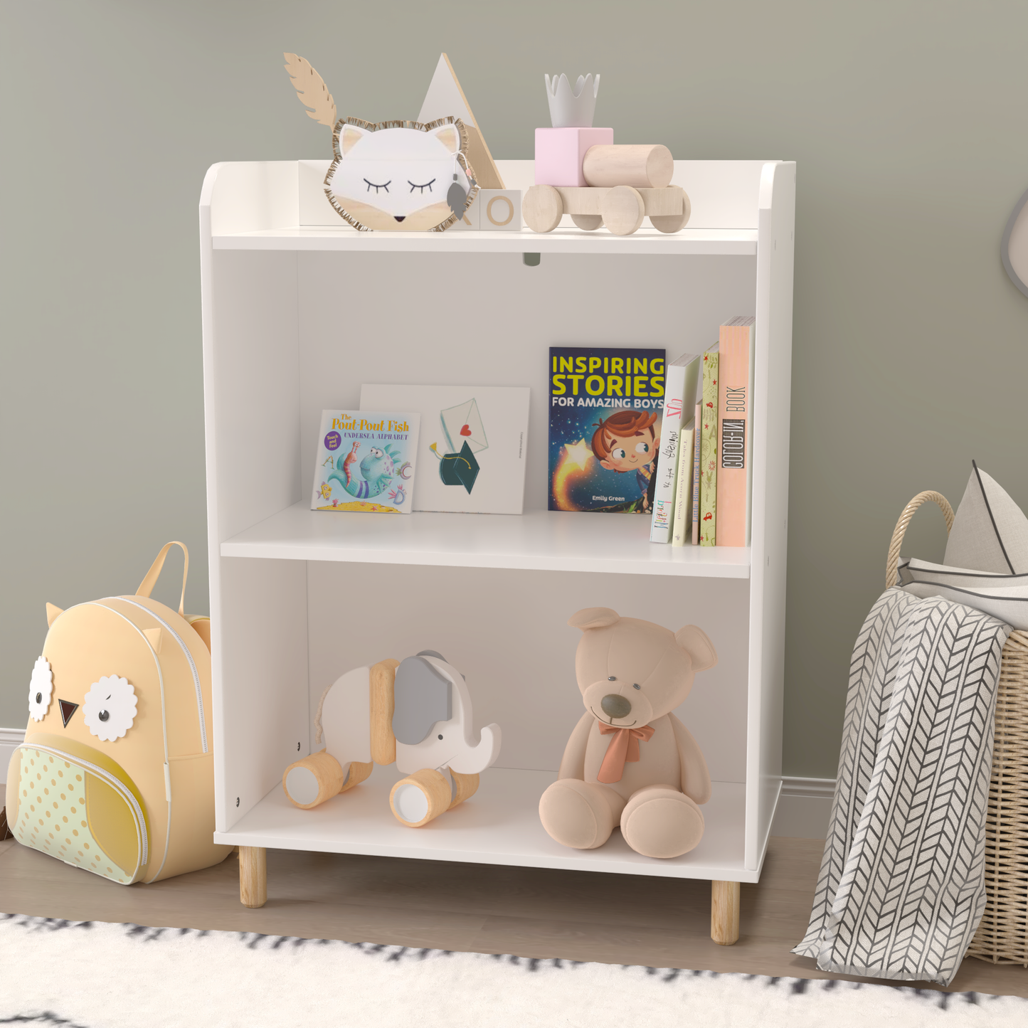 “3-tier bookcase – modern, space-saving shelving unit for books, décor, and storage – Hot Deal Warehouse furniture”

