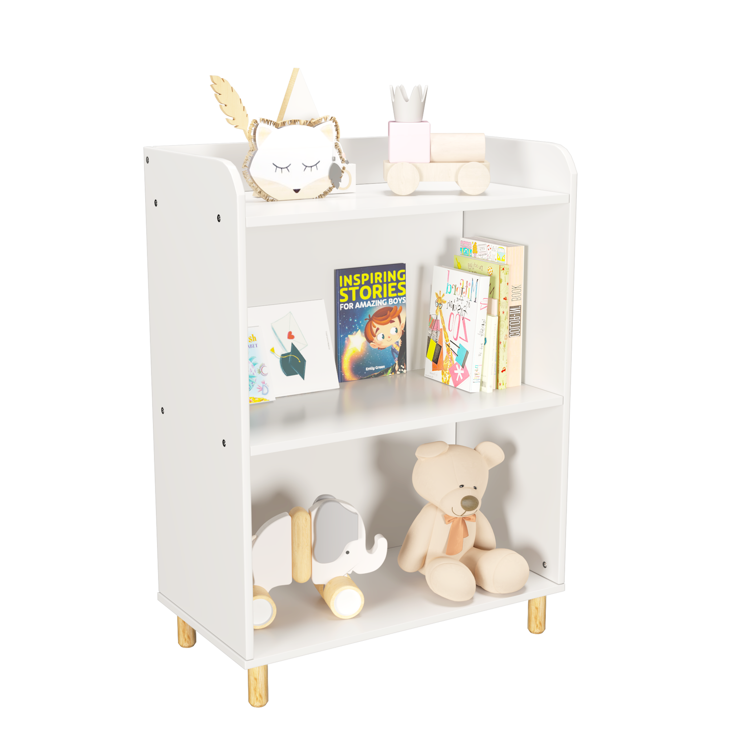 “3-tier bookcase – modern, space-saving shelving unit for books, décor, and storage – Hot Deal Warehouse furniture”

