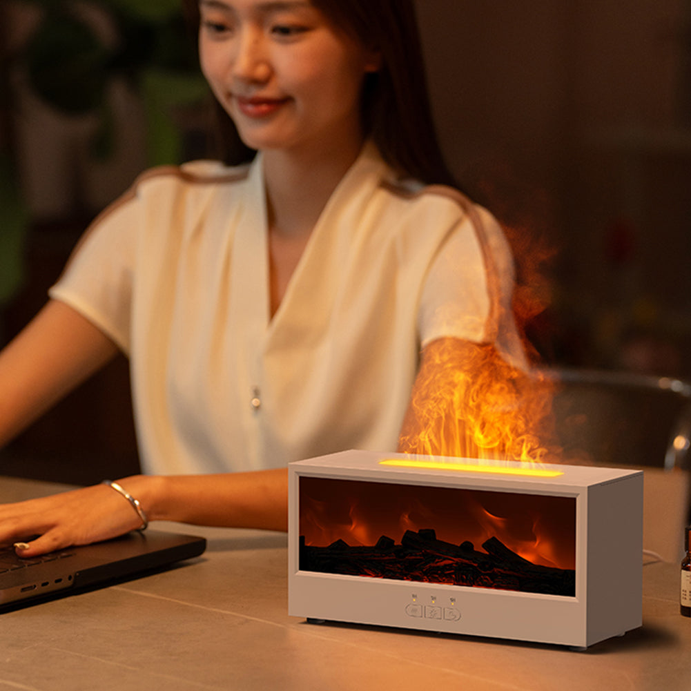 “3D simulation fireplace flame aromatherapy machine – decorative diffuser with realistic flame effect for relaxing home ambiance – Hot Deal Warehouse wellness”


