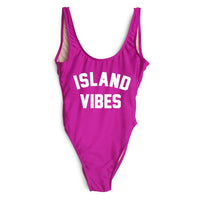 Island Vibes Letter Print Swimsuit Hot Deal Warehouse