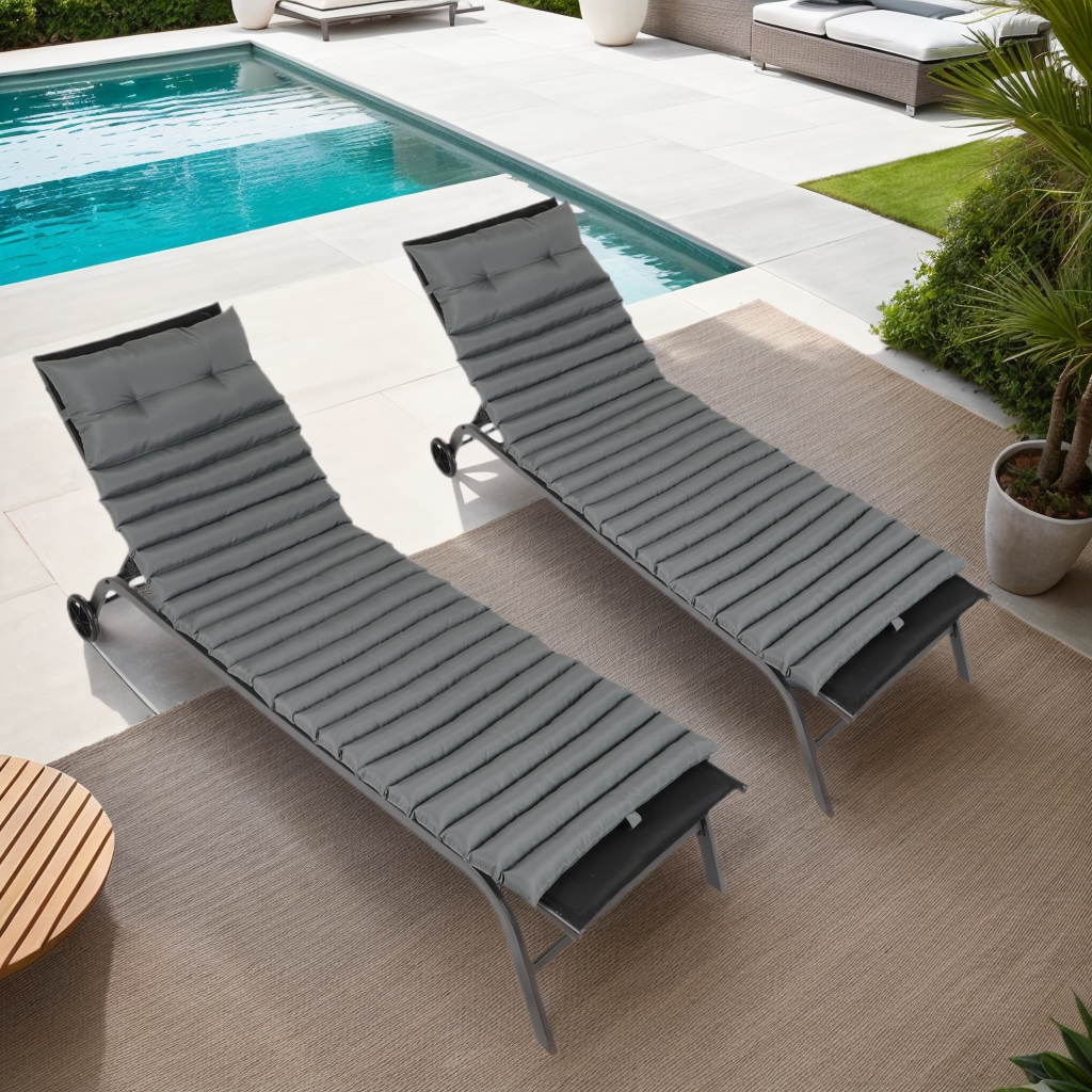 “2-piece outdoor lounge chair cushion set – comfortable, weather-resistant cushions for patio or garden seating – Hot Deal Warehouse outdoor living”

