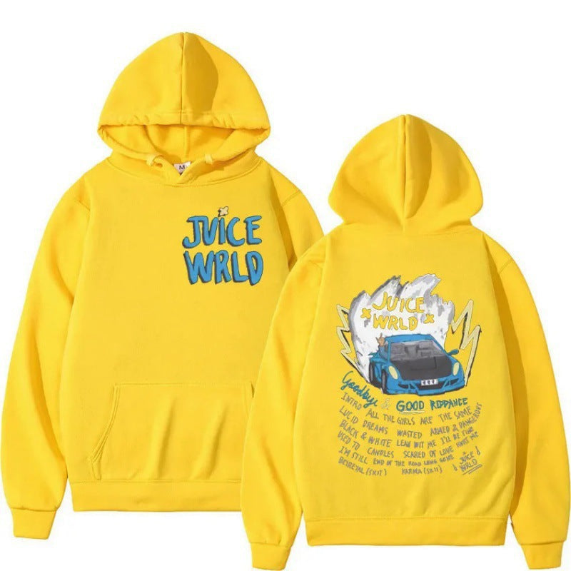 Unisex anime hoodie with dark retro print – oversized pullover streetwear.

