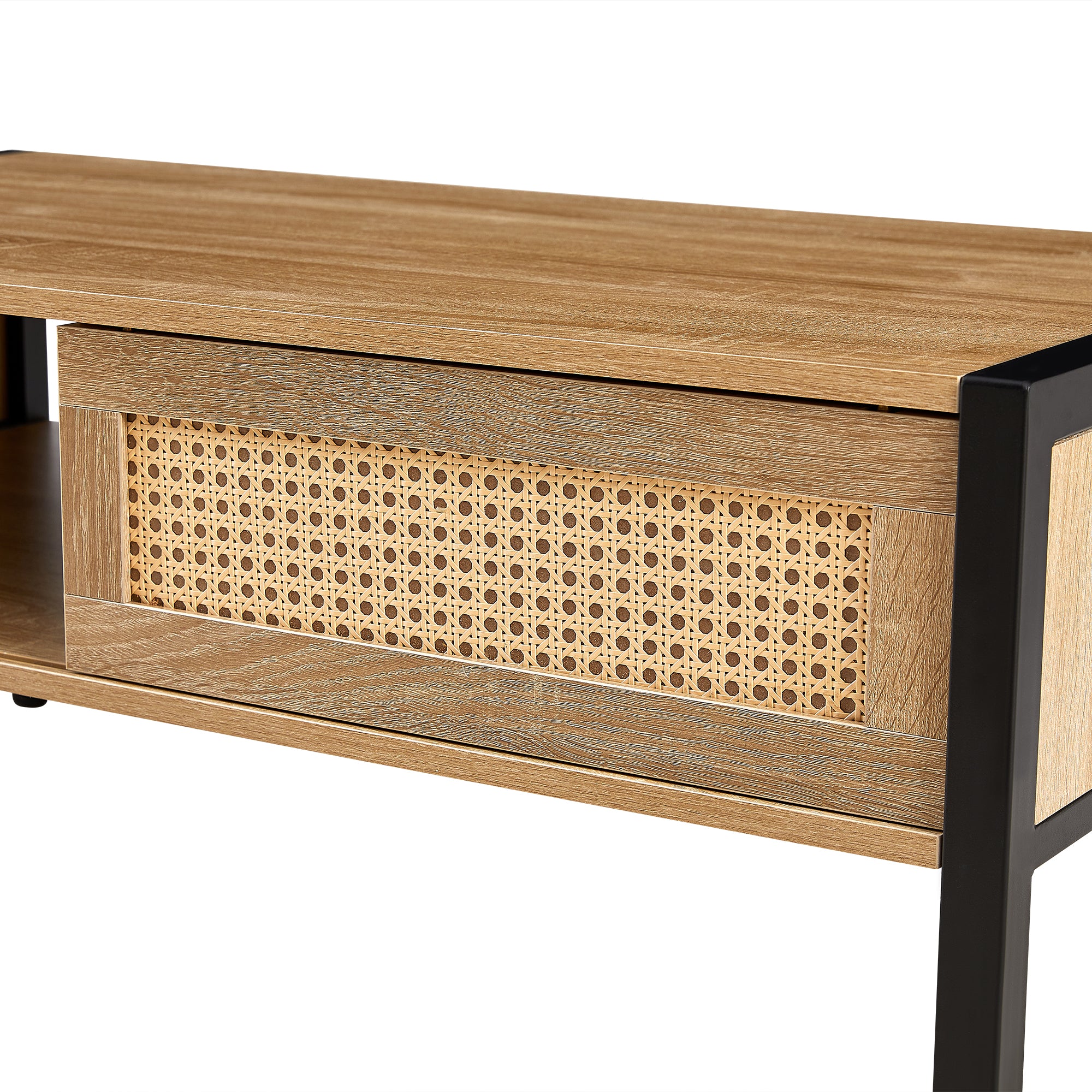 “40.16 inch rattan coffee table – stylish, durable centerpiece for indoor or outdoor living spaces – Hot Deal Warehouse furniture”

