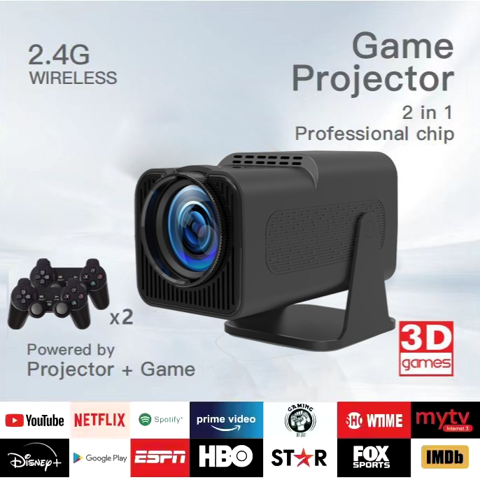 “F600 Portable 4K Full HD Projector – compact projector delivering brilliant 4K visuals for home theater, presentations, or gaming – Hot Deal Warehouse electronics”
