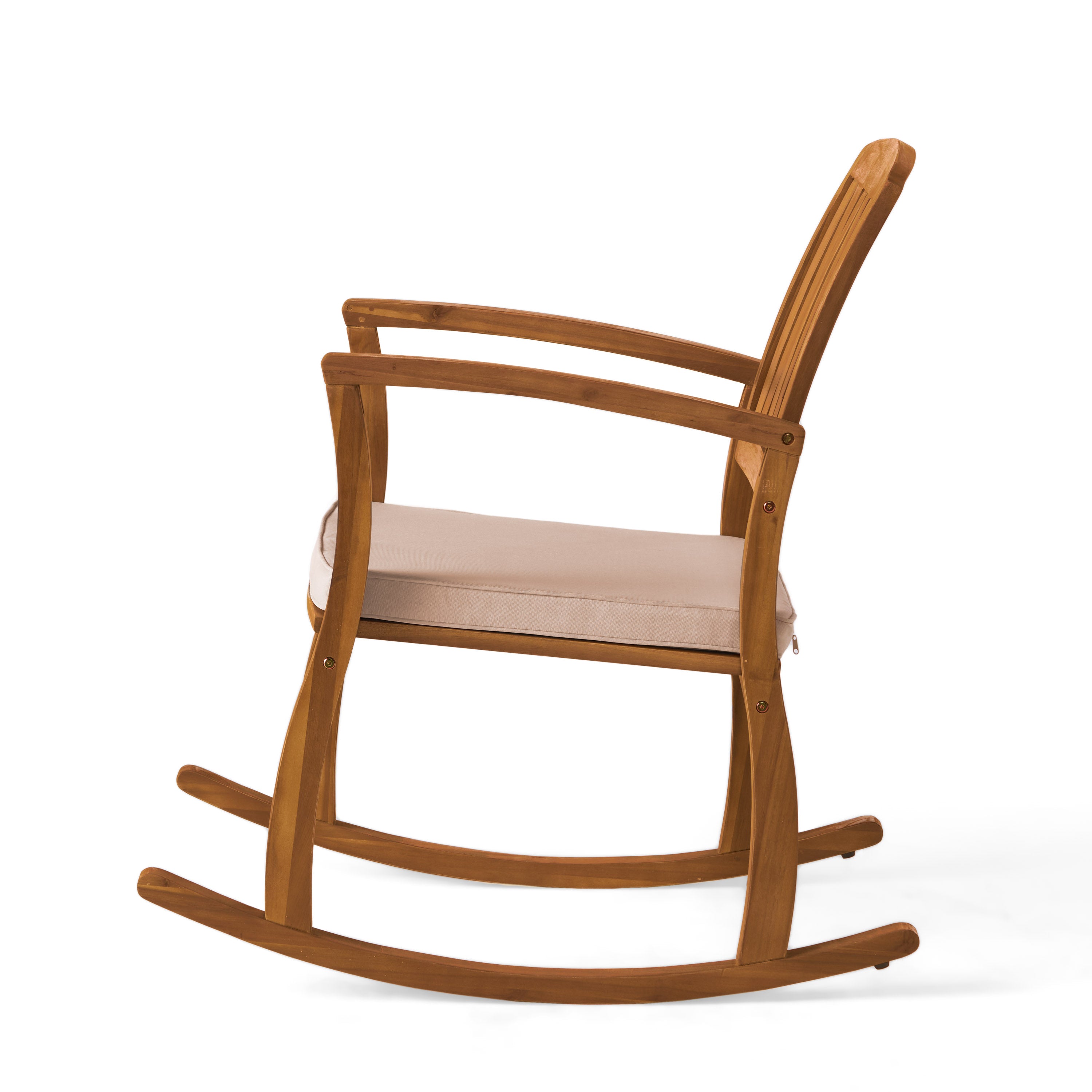 Selma rocking chair with a comfortable cushion, featuring a classic design and smooth rocking motion, perfect for relaxing in living rooms, patios, or nurseries