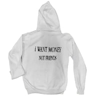 Men's zip-up hoodie with letter graphic print – bold and casual streetwear hoodie.

