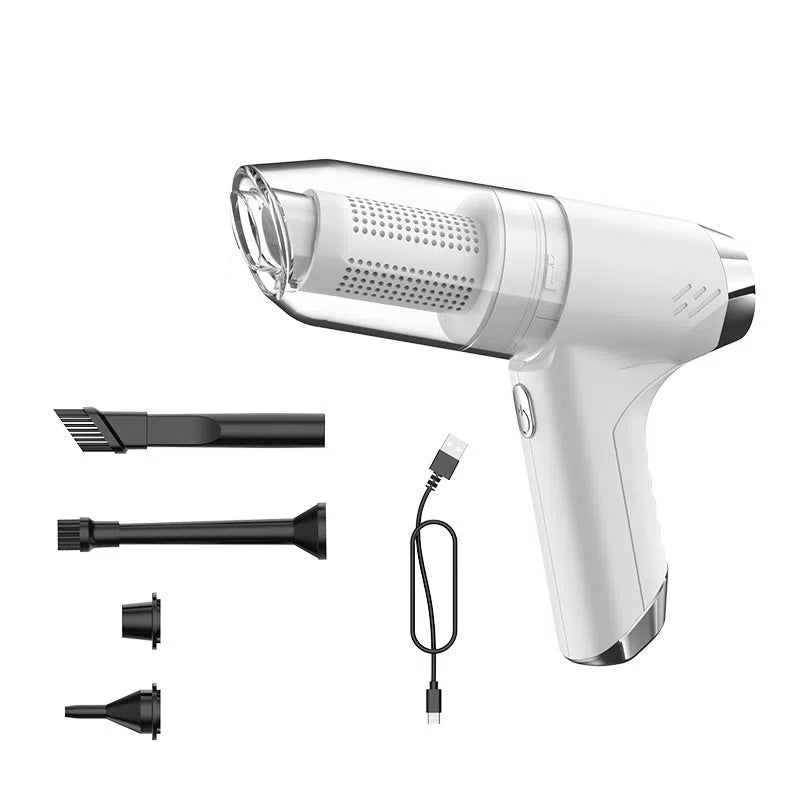 Wireless handheld car vacuum cleaner with blowing and suction feature