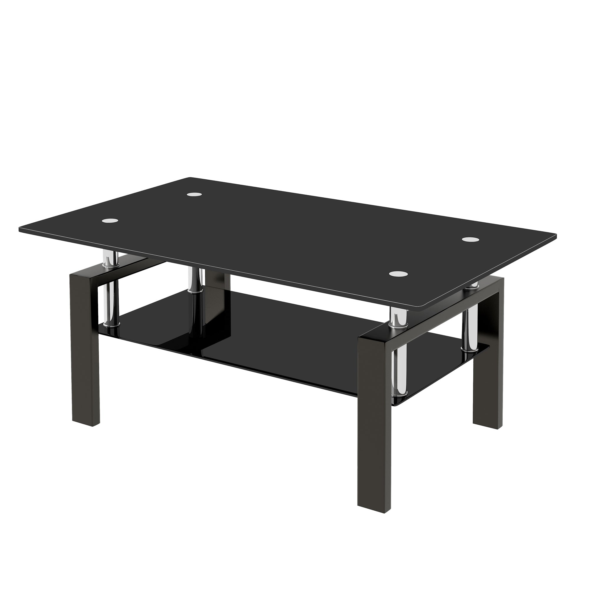 “Black tempered glass coffee table – modern, durable centerpiece for living rooms with sleek, stylish design – Hot Deal Warehouse furniture”


