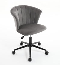 Velvet Swivel Flower Shaped Home Office Chair Hot Deal Warehouse