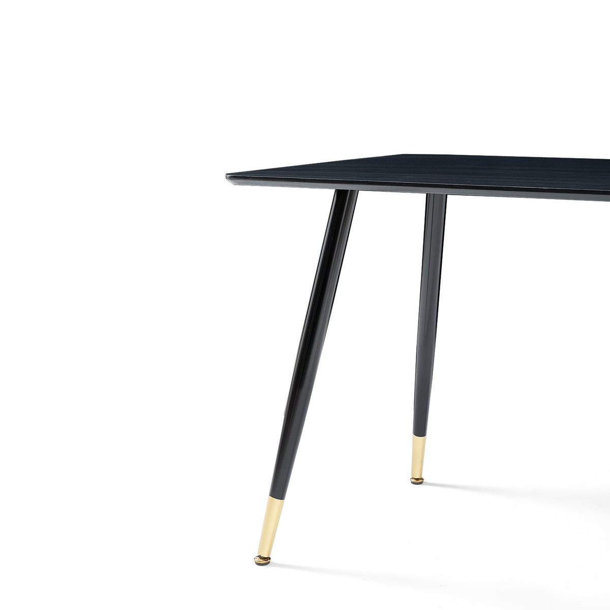 “Black modern kitchen dining table – sleek, contemporary table for stylish dining spaces and everyday family meals – Hot Deal Warehouse furniture”

