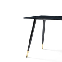 “Black modern kitchen dining table – sleek, contemporary table for stylish dining spaces and everyday family meals – Hot Deal Warehouse furniture”

