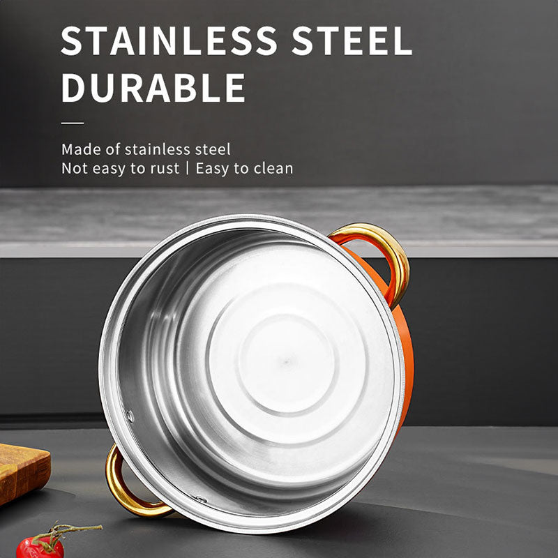 “12-piece non-stick stainless steel pot set – durable cookware for easy, versatile meal prep – Hot Deal Warehouse kitchenware”


