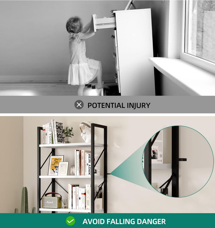 “5-tier bookshelf – tall, modern shelving unit for books, décor, and organized storage – Hot Deal Warehouse furniture”

