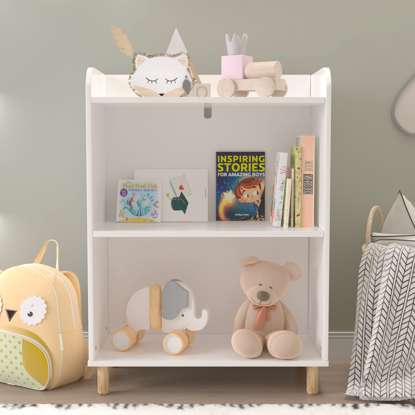 “3-tier bookcase – modern, space-saving shelving unit for books, décor, and storage – Hot Deal Warehouse furniture”

