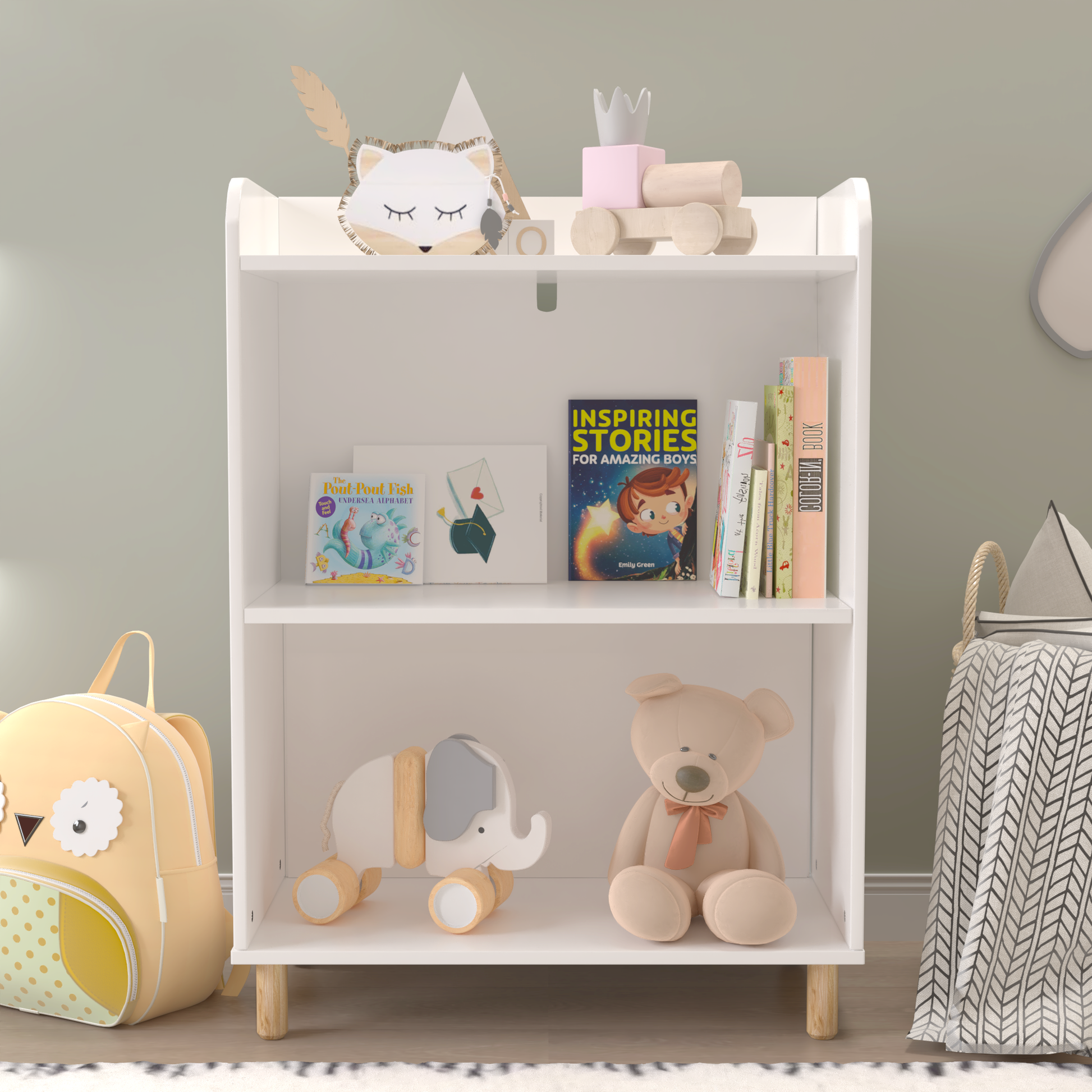 “3-tier bookcase – modern, space-saving shelving unit for books, décor, and storage – Hot Deal Warehouse furniture”

