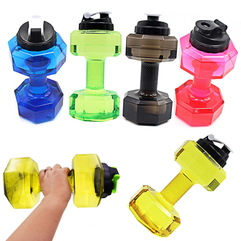 “2.2L pocket dumbbell shape water bottle – large-capacity, portable gym bottle designed for hydration and fitness – Hot Deal Warehouse fitness accessories”

