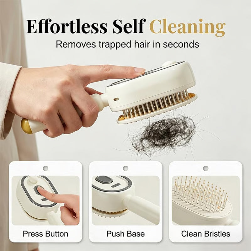 Electric Steam Hair Brush with Mist, Ionic Straightening Comb for Less Breakage & No Residue, Smooth Shiny Hair Styling Tool Hot Deal Warehouse