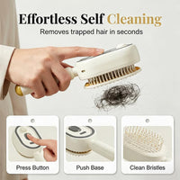 Electric Steam Hair Brush with Mist, Ionic Straightening Comb for Less Breakage & No Residue, Smooth Shiny Hair Styling Tool Hot Deal Warehouse