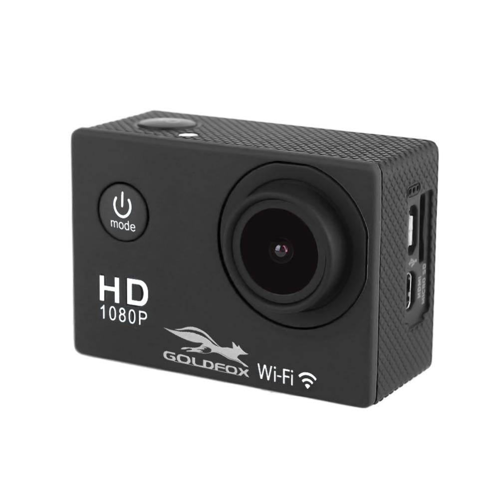 SJ4000 WiFi Action Camera – 30M waterproof, 1080P Full HD, 12MP photo resolution, and helmet mount for extreme sports and underwater adventures.

