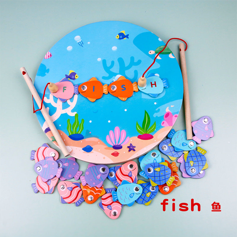 Wooden Magnetic Fishing Toys