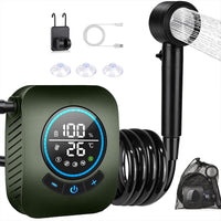 8000mAh Portable Camping Shower, IPX8 Waterproof Rechargeable Outdoor Shower Pump with Hose Hot Deal Warehouse