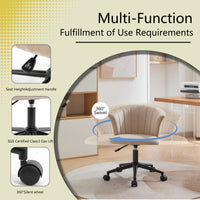 Velvet Swivel Flower Shaped Home Office Chair Hot Deal Warehouse