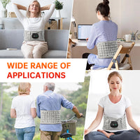 Electric Heating & Massage Waist Belt, Inflatable Airbag Lumbar Support for Back Pain and Posture Correction Hot Deal Warehouse