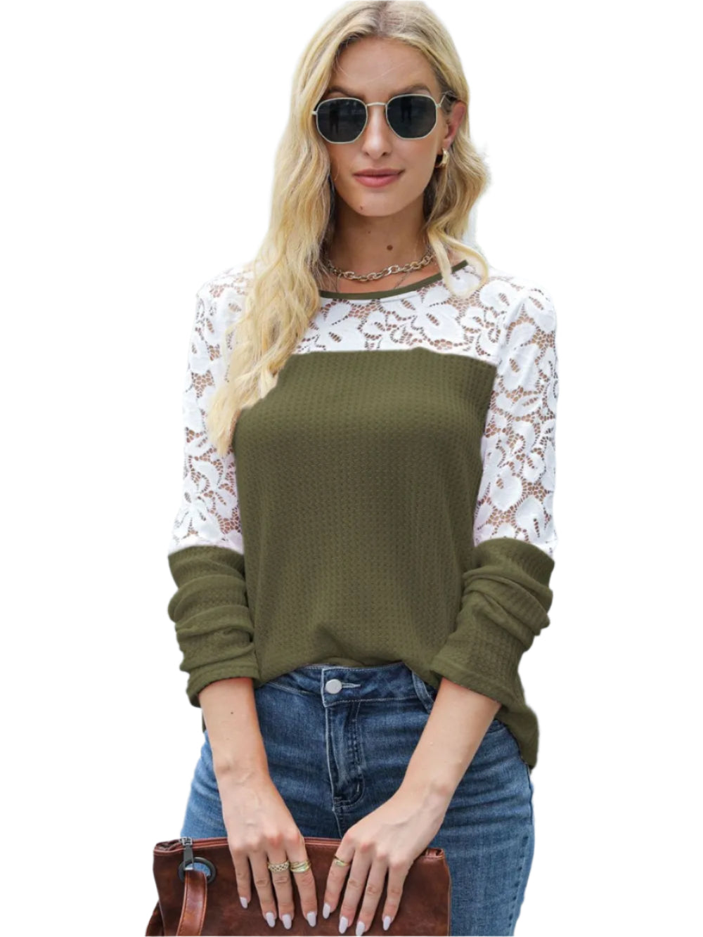 “Daydream Lace Top – women’s delicate lace blouse with a dreamy, romantic design, perfect for layering or dressing up – Hot Deal Warehouse fashion”
