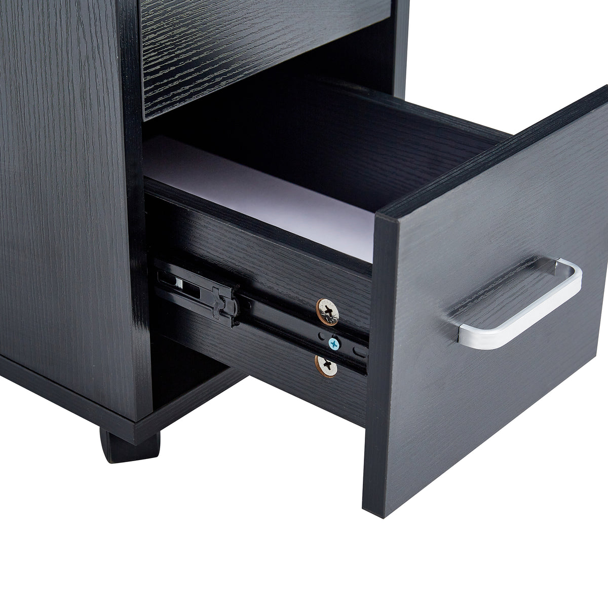 Home office computer desk with a spacious work surface and built-in drawers for storage. Features a modern design with sturdy construction, offering ample space for a computer, office supplies, and personal items, perfect for creating an organized and productive workspace