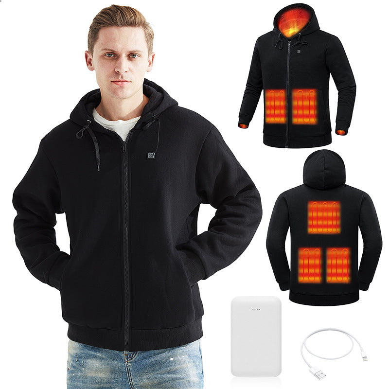 “Fiery Heated Jacket for Men – men’s heated jacket with adjustable warmth, ideal for outdoor activities in cold weather – Hot Deal Warehouse menswear”
