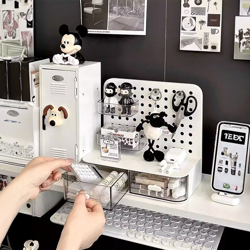 “Desk Organiser with Hook Drawer – multifunctional desk organizer featuring a handy hook and pull-out drawer, ideal for keeping your workspace tidy – Hot Deal Warehouse office supplies”
