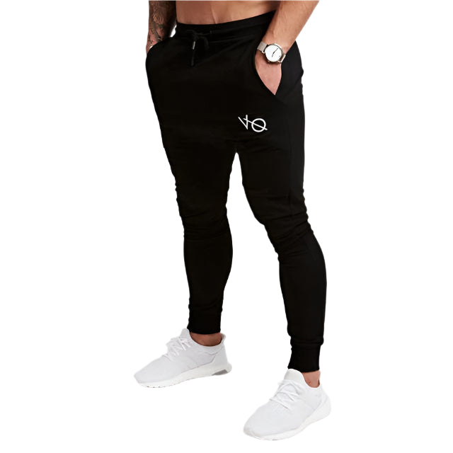 Men’s joggers made from soft, stretchy fabric, featuring an elastic waistband and cuffed ankles, perfect for casual wear or active workouts
