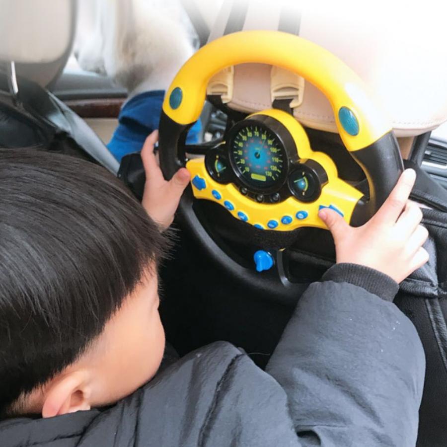 Simulation Steering Wheel Toy With Lights
