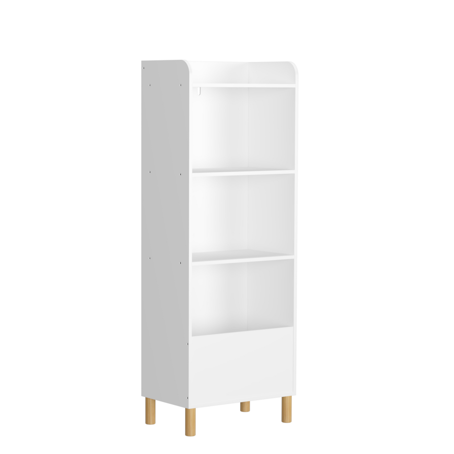 “4-tier bookcase – modern, space-saving shelving unit for books, décor, and storage – Hot Deal Warehouse furniture”

