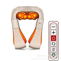 Percussion massager designed for neck, back, shoulders, legs, and body, featuring multiple attachments and adjustable speeds to provide targeted muscle relief and relaxation