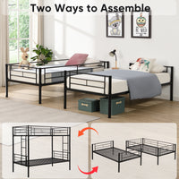 “Double Deker Bed – sturdy bunk bed design for kids or shared rooms, maximizes space and adds fun to any bedroom – Hot Deal Warehouse furniture”
