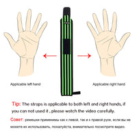 "REXCHI gym fitness wrist wraps, designed for added wrist support during weightlifting and strength training, featuring durable fabric and adjustable straps."