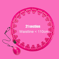 Smart fitness sport hoop with a compact design, featuring adjustable weight and a motion sensor for tracking workout progress, ideal for improving core strength and toning.