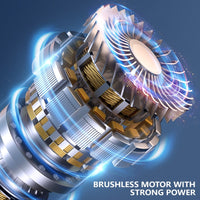 Wireless handheld car vacuum cleaner with blowing and suction feature