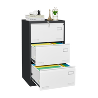 “3 drawer metal lateral file cabinet with lock – secure, durable office storage for documents and files – Hot Deal Warehouse office furniture”

