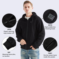 “Fiery Heated Jacket for Men – men’s heated jacket with adjustable warmth, ideal for outdoor activities in cold weather – Hot Deal Warehouse menswear”

