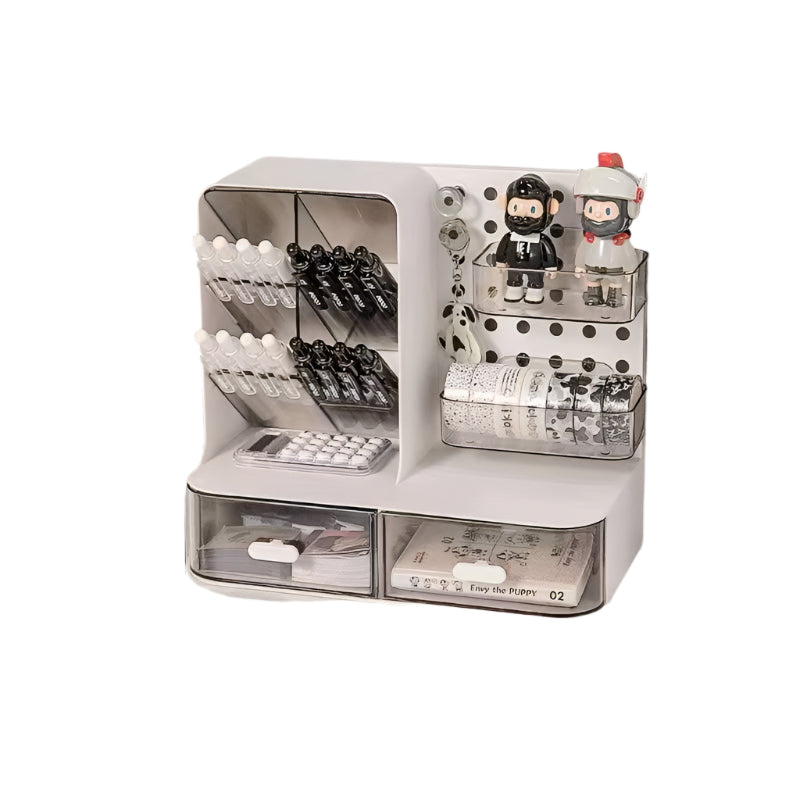 “Desk Organiser with Hook Drawer – multifunctional desk organizer featuring a handy hook and pull-out drawer, ideal for keeping your workspace tidy – Hot Deal Warehouse office supplies”
